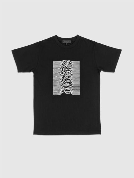 Joy Division - Unknown Pleasures - Tシャツ(白3Dシリコンプリント)